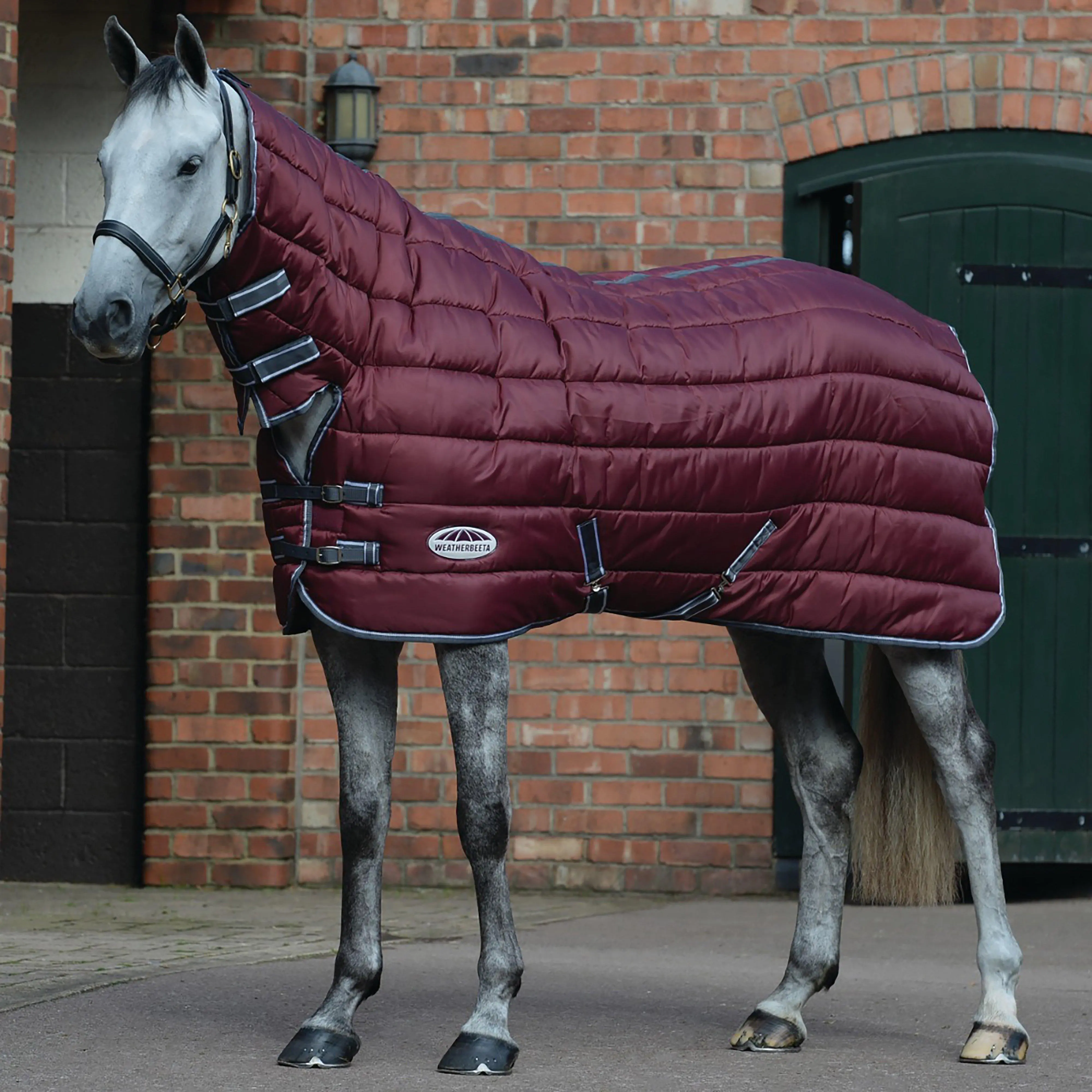 WeatherBeeta ComFiTec 210D Channel Quilt 400g Heavy Weight Combo Stable Rug, Purple