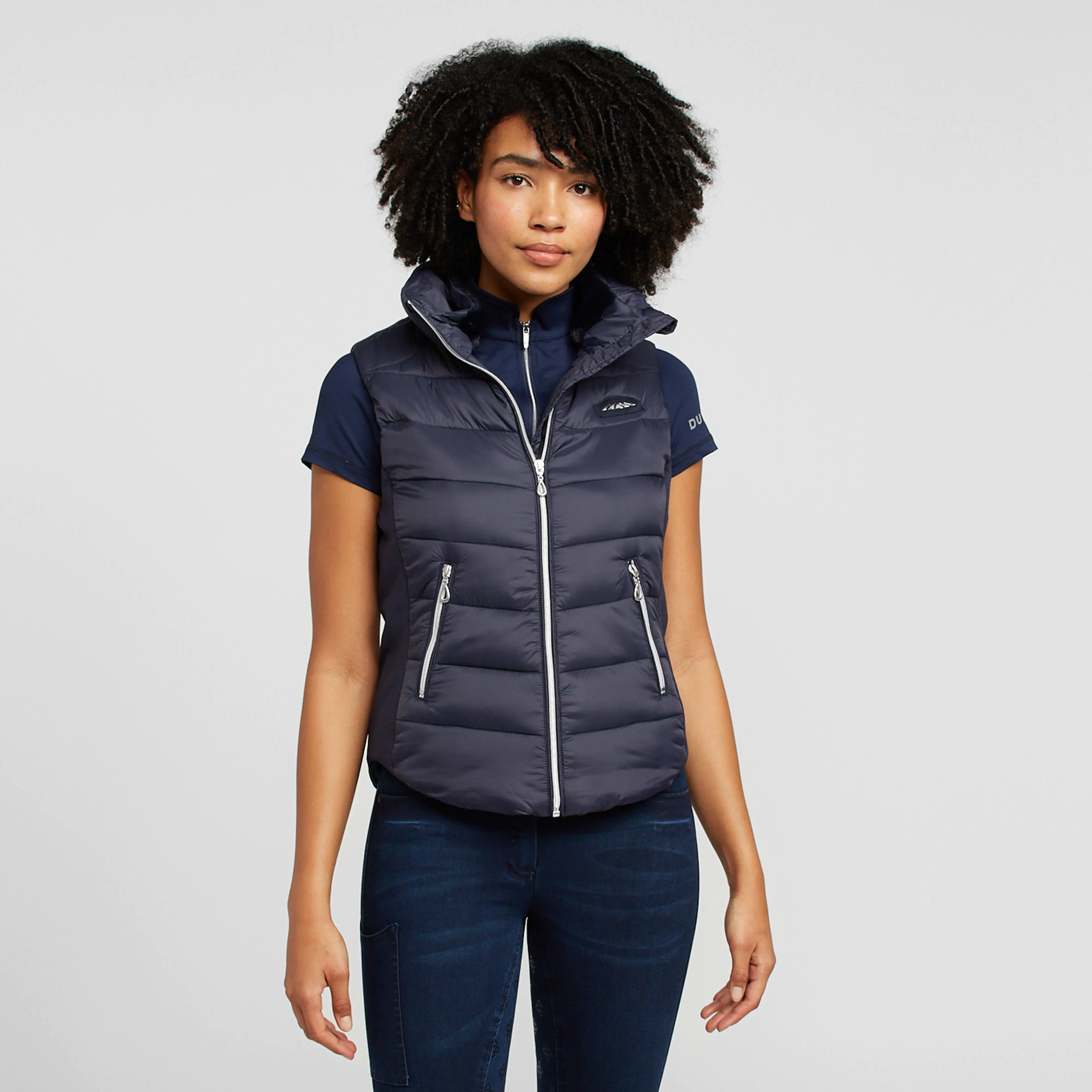 WeatherBeeta Women's Dion Puffer Vest, Navy