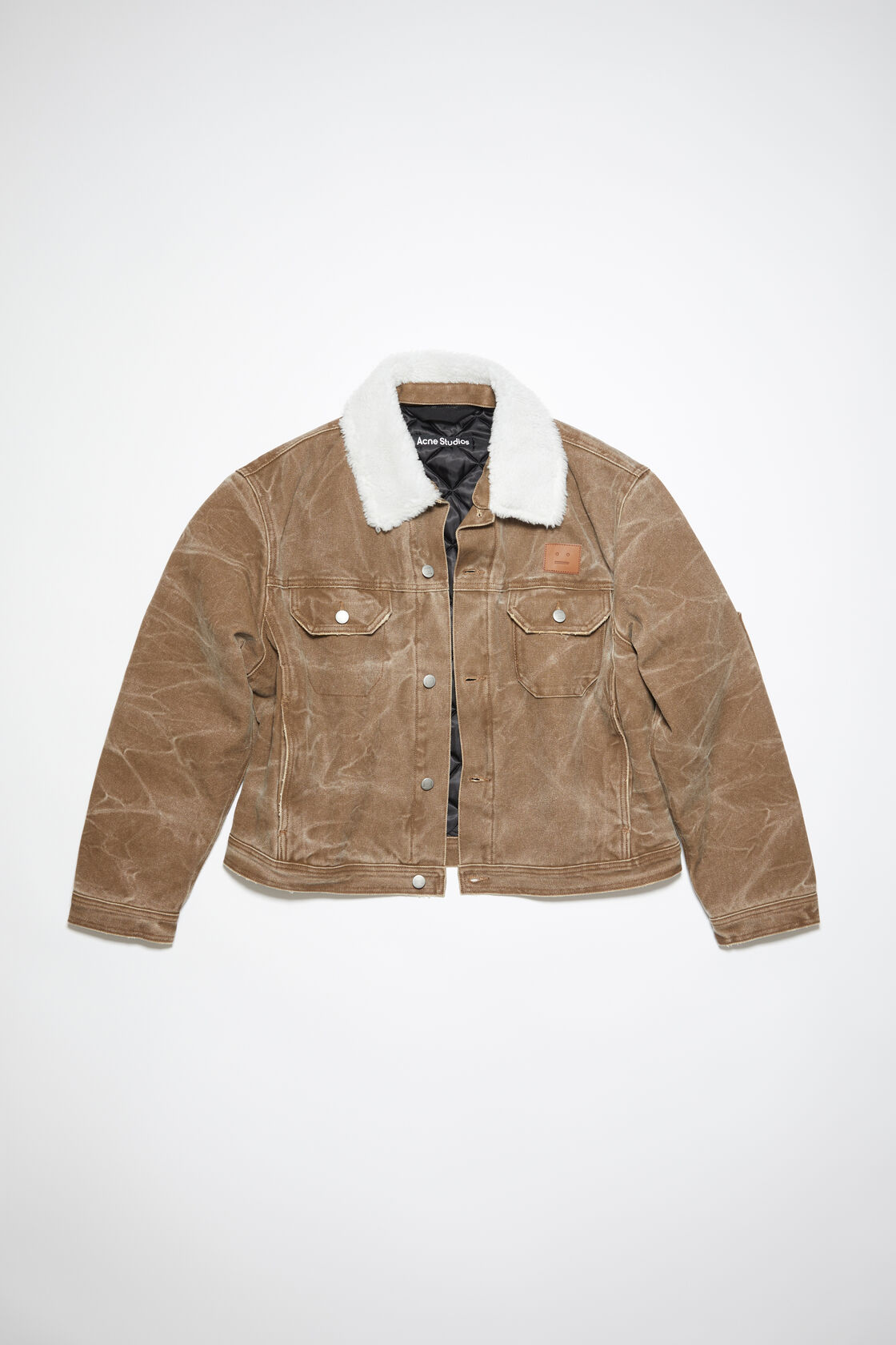 Acne Studios Padded Denim jacket Toffee brown (pa_size1: s)