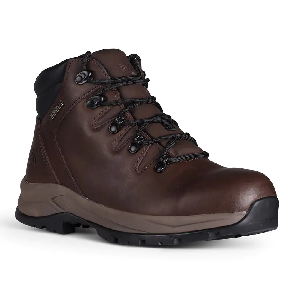 Kesmere Womens Rambler Mid Waterproof Walking Boots (Dark Chocolate)