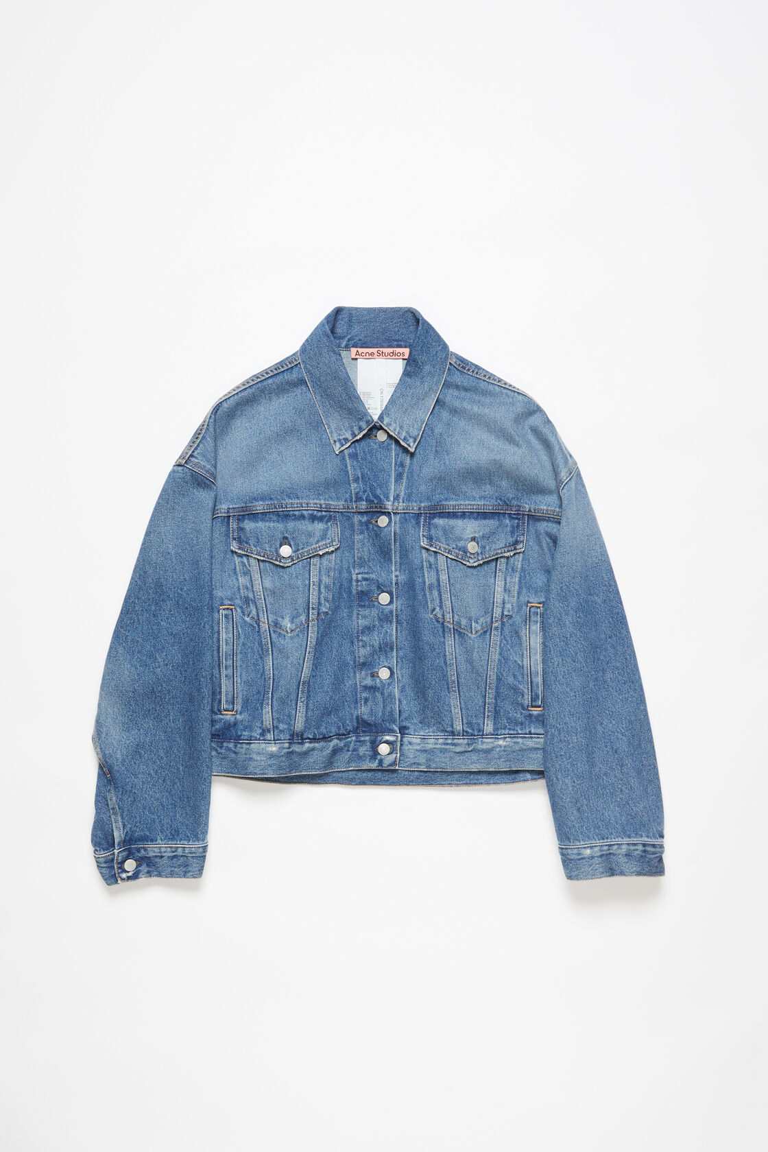 Acne Studios Cropped Denim Jacket (Size: 36)