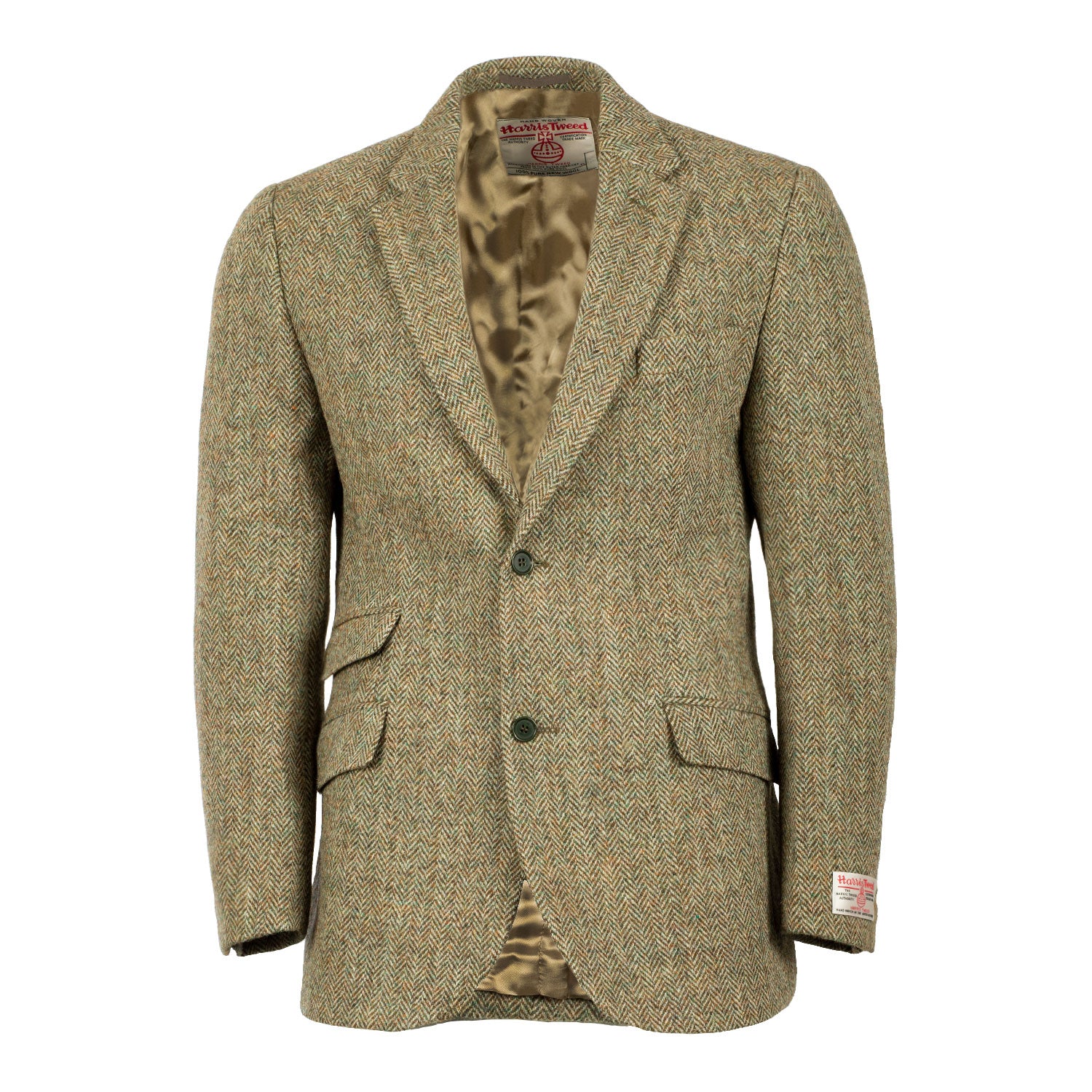 Men's Harris Tweed Harris Jacket Green Herringbone Green Herringbone / 34 / Regular
