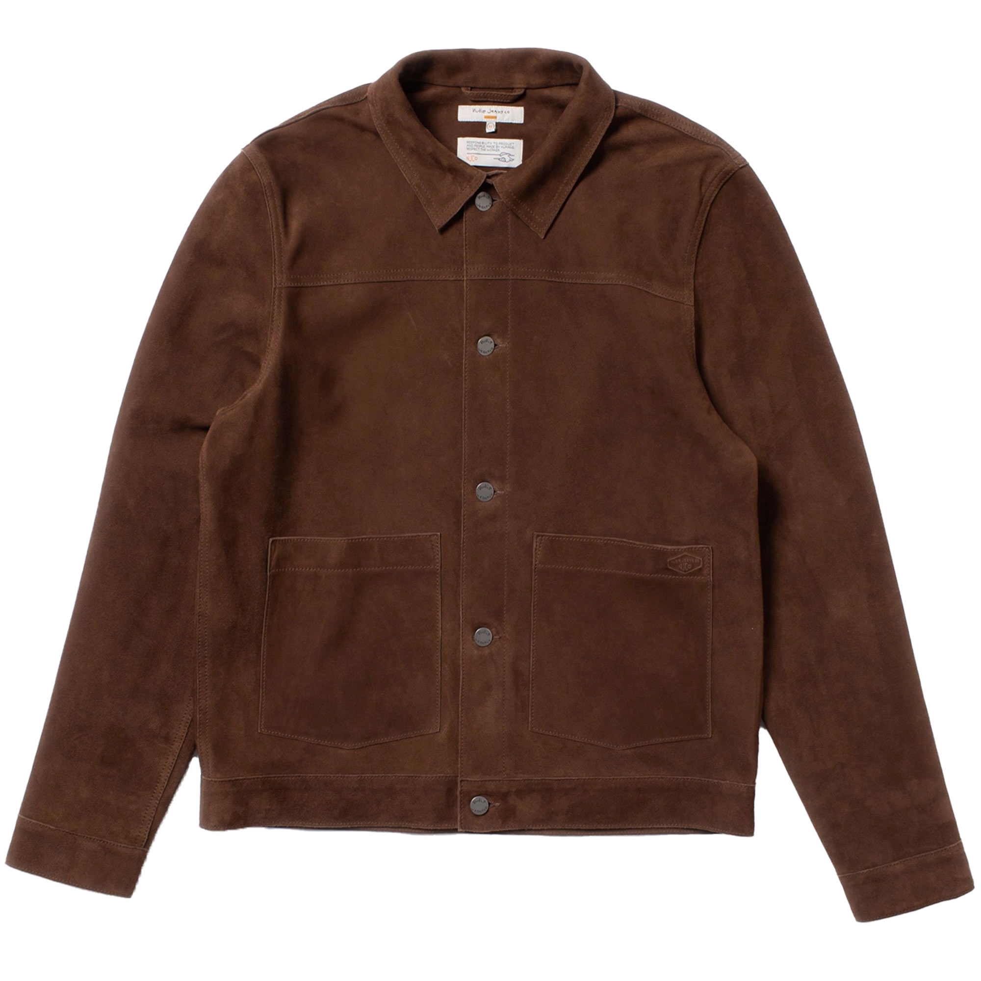 Dante Suede Jacket - Dark Brown