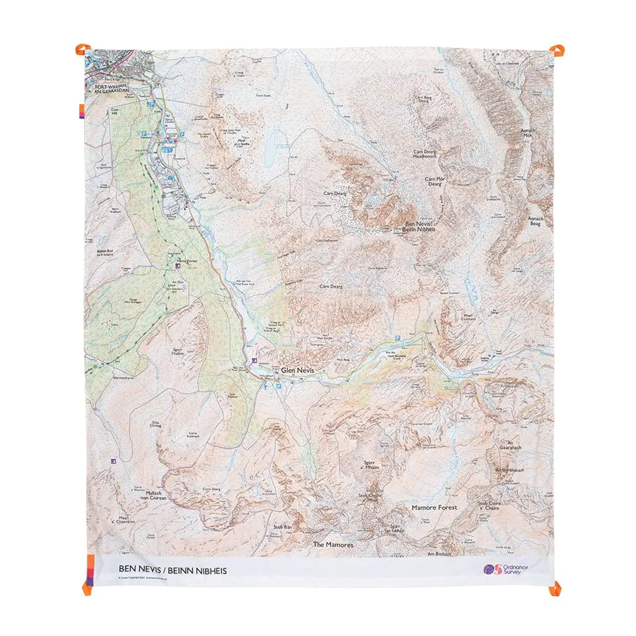 Ordnance Survey Outdoor Kit OS Ben Nevis Picnic Blanket