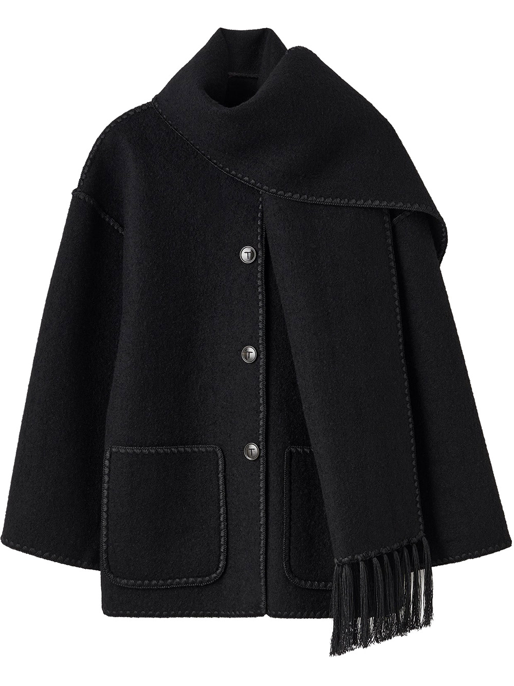TOTEME Embroidered Scarf Jacket