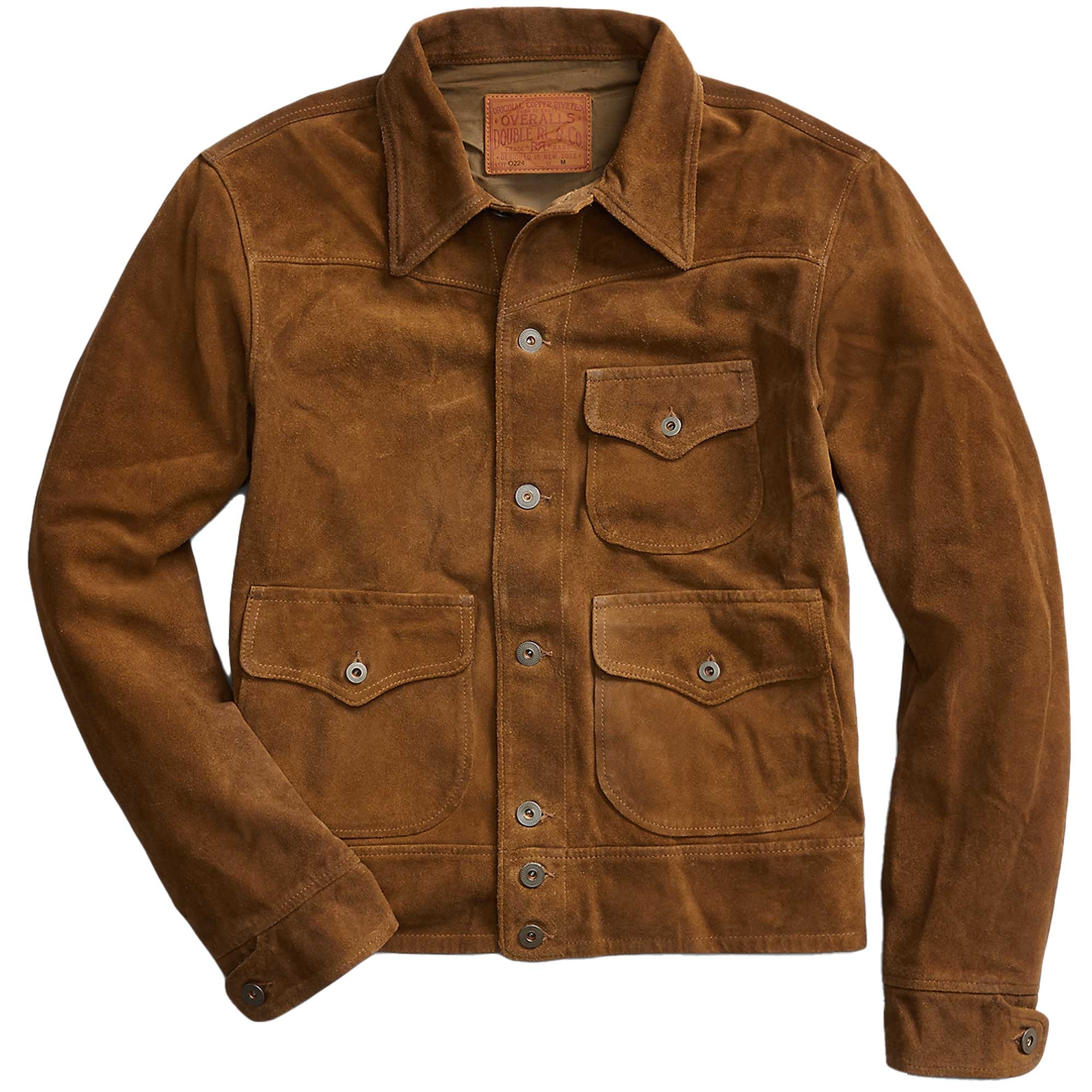Roughout Suede Jacket - Brown