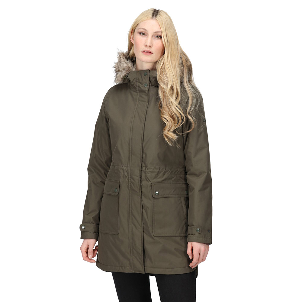 Regatta Womens Sabinka Waterproof Insulated Parka (Dark Khaki)