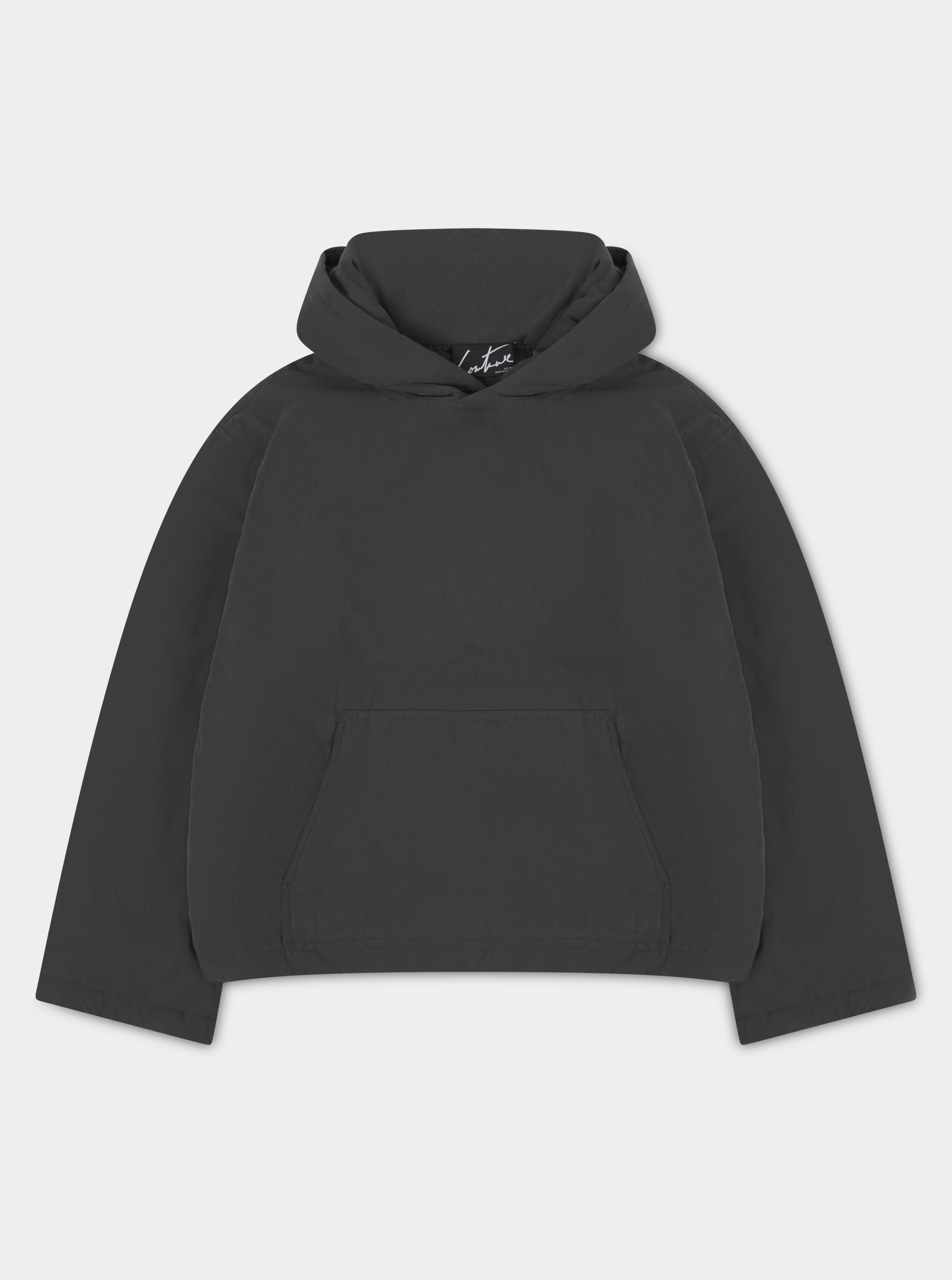 Overhead Padded Hooded Jacket - Black