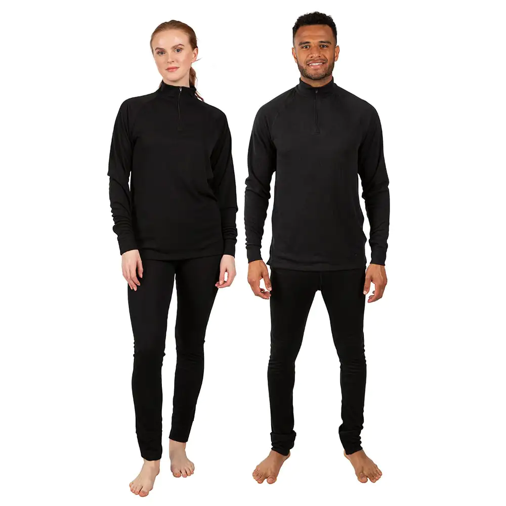 Trespass Unisex Unite 360 Base Layer Set (Black)