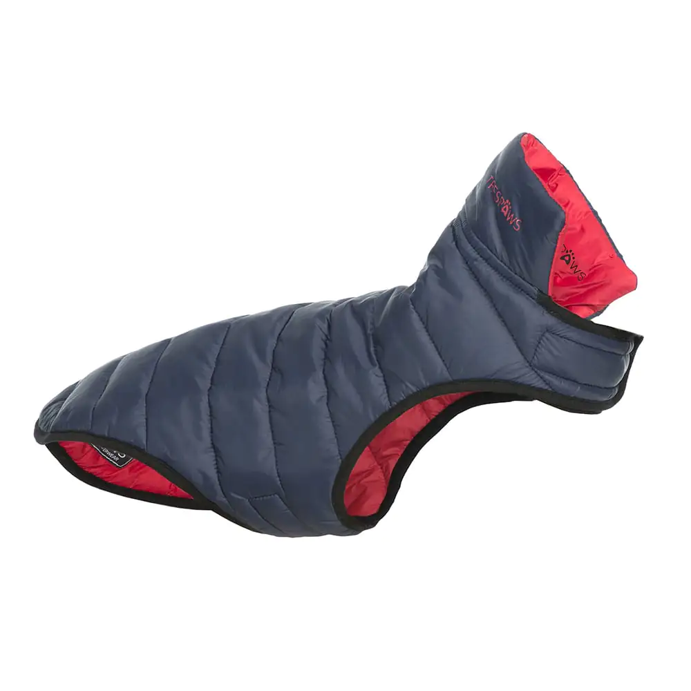 Trespaws Kimmi Quilted Reversible Dog Coat (Flint)