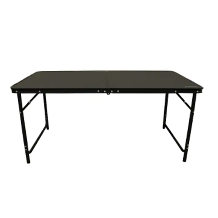 Liberty Leisure Large Wood Effect Folding Table (120 x 60cm) (Black)
